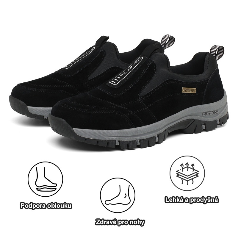 【🔥Dnes za poloviční cenu - nenechte si to ujít】 Ergonomicky navržená ortopedická obuv - design podpory klenby 👞Snadno se zbavte bolesti nohou