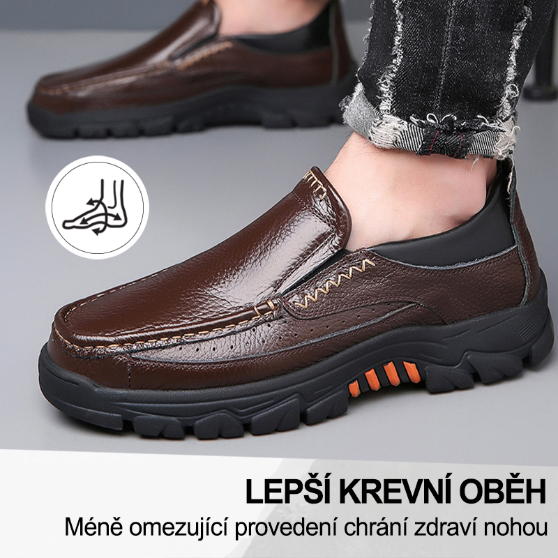 (🔥Dnes sleva 50 % – vezměte si to!) Prémiová stylová ortopedická obuv 👞 – Ergonomický design pro úlevu od bolesti