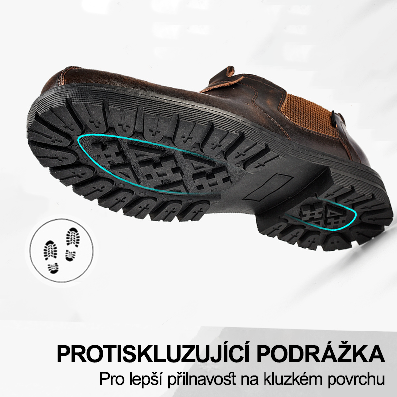 (🔥Dnes sleva 50 % – vezměte si to!) Prémiová stylová ortopedická obuv 👞 – Ergonomický design pro úlevu od bolesti