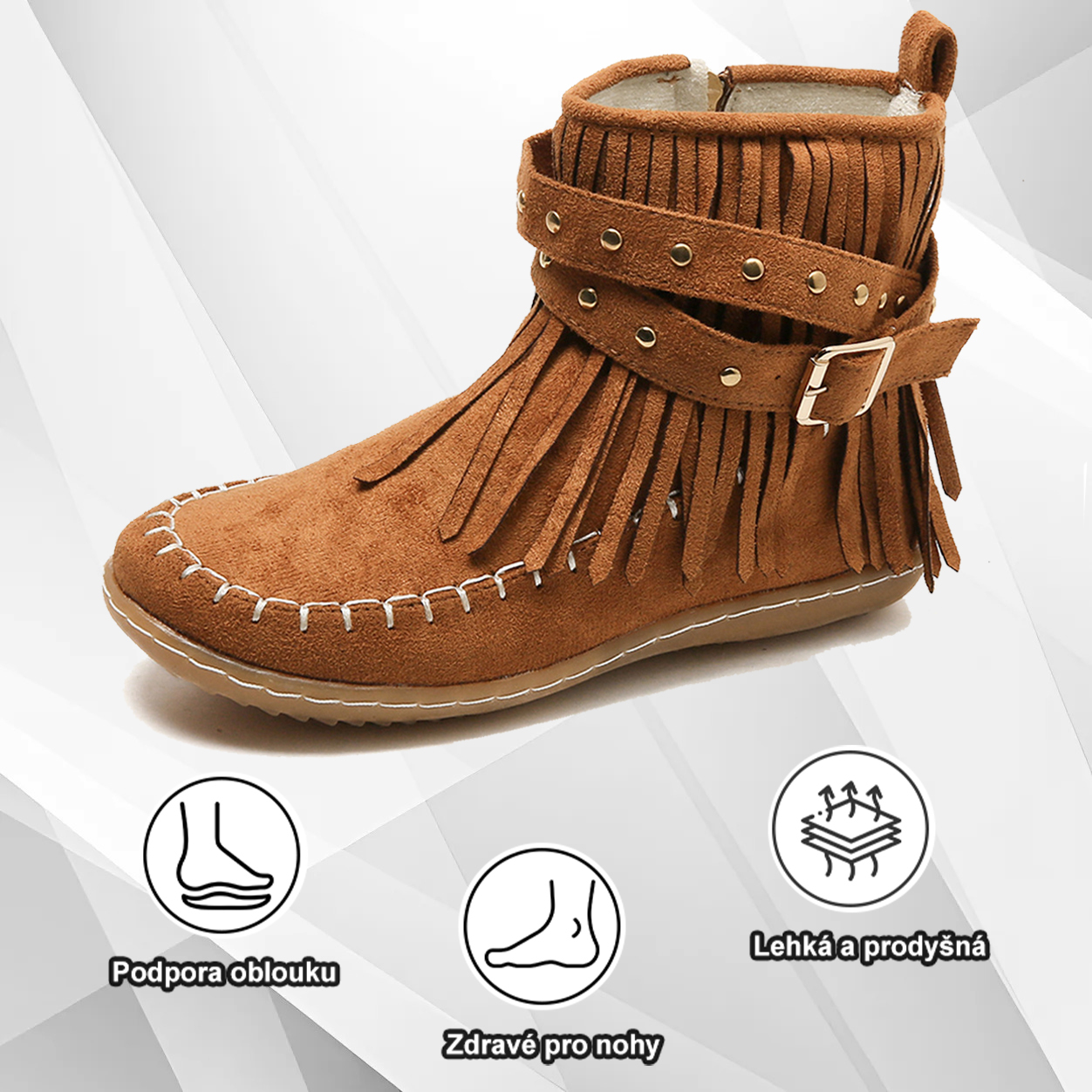 (🔥Dnes sleva 50 % – vezměte si to!) Prémiová stylová ortopedická obuv 👞 – Ergonomický design pro úlevu od bolesti