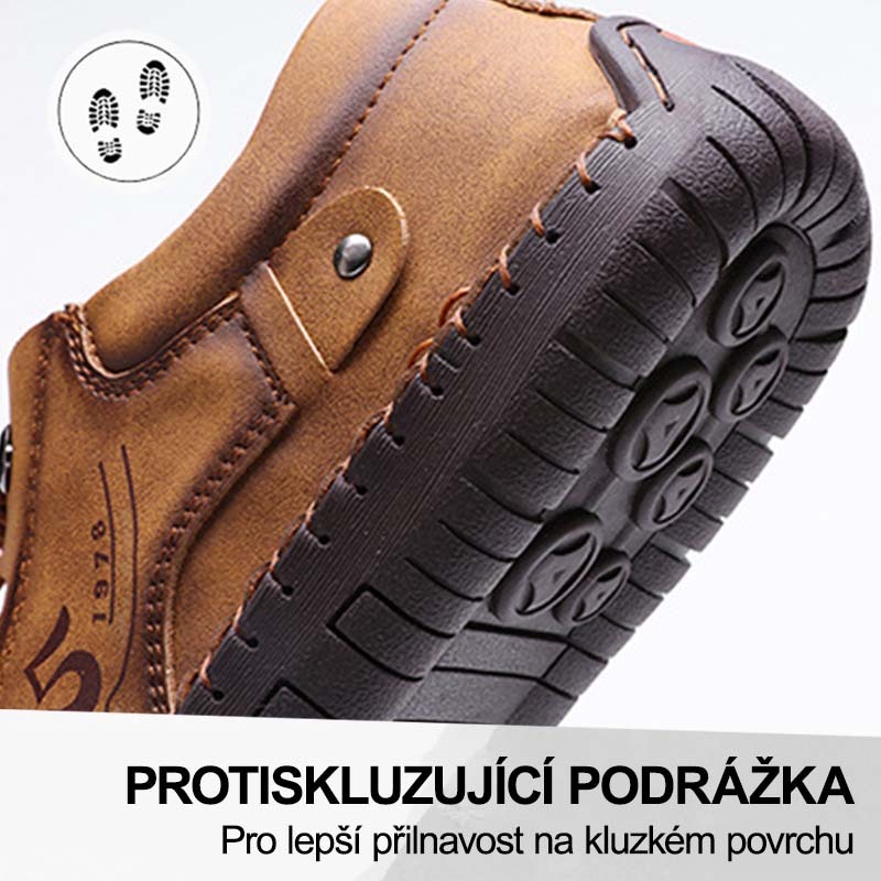 (🔥Dnes sleva 50 % – vezměte si to!) Prémiová stylová ortopedická obuv 👞 – Ergonomický design pro úlevu od bolesti