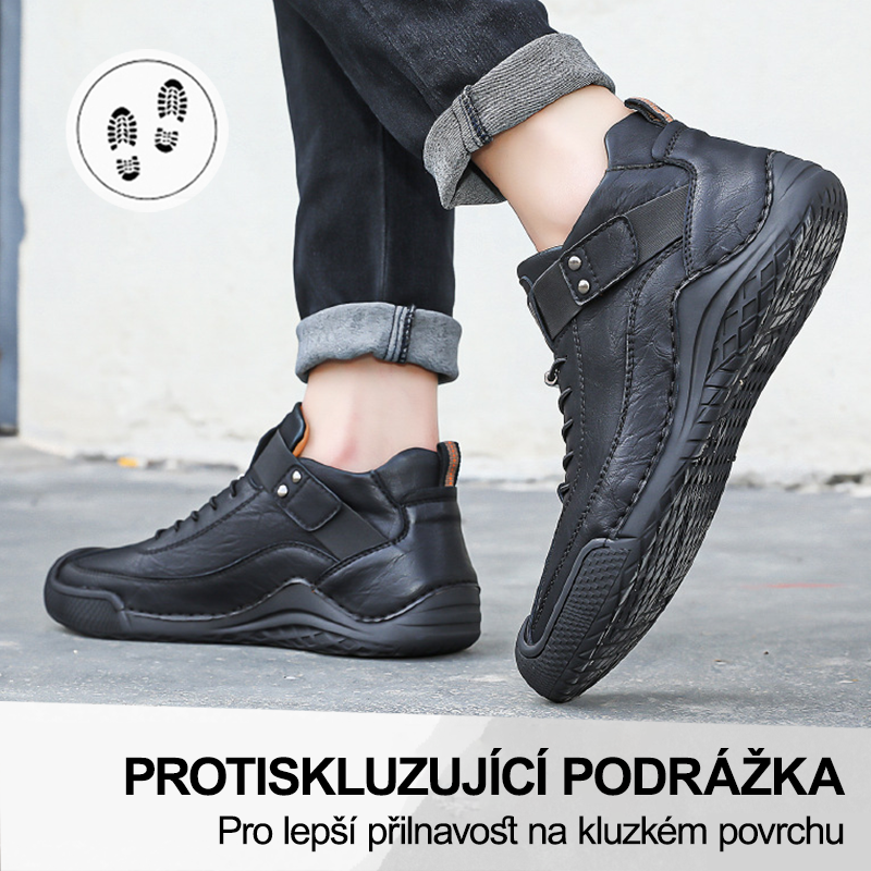 (🔥Dnes sleva 50 % – vezměte si to!) Prémiová stylová ortopedická obuv 👞 – Ergonomický design pro úlevu od bolesti