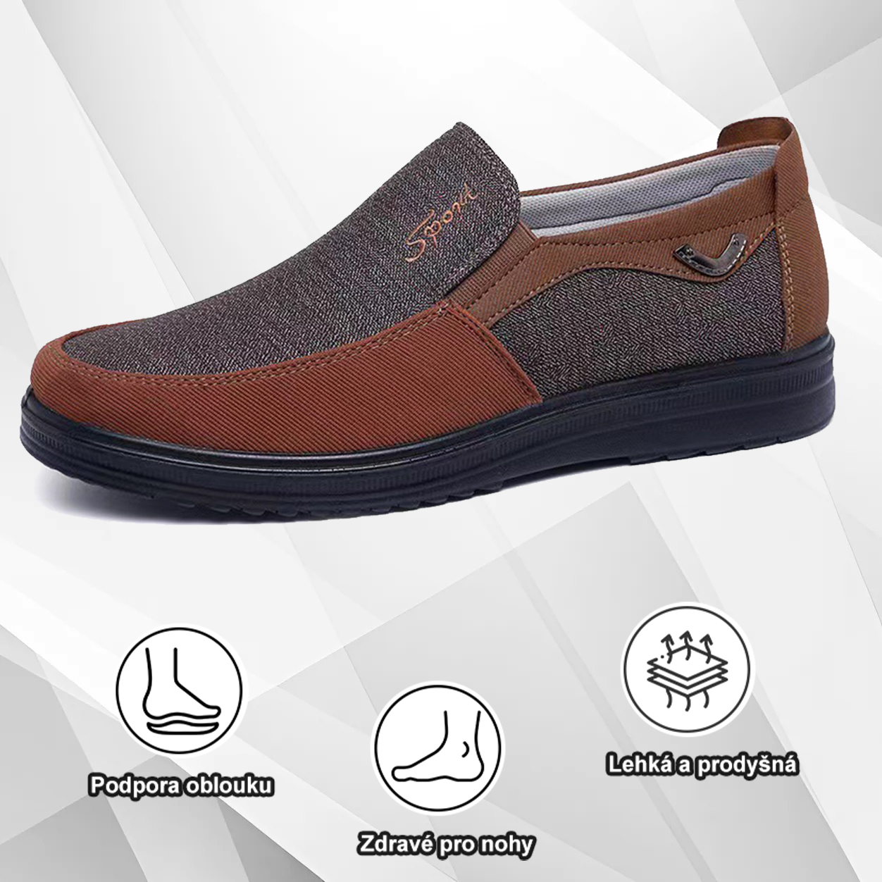 (🔥Dnes sleva 50 % – vezměte si to!) Prémiová stylová ortopedická obuv 👞 – Ergonomický design pro úlevu od bolesti
