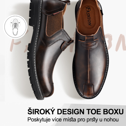 (🔥Dnes sleva 50 % – vezměte si to!) Prémiová stylová ortopedická obuv 👞 – Ergonomický design pro úlevu od bolesti