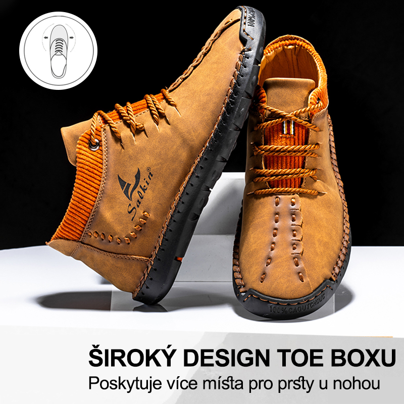 (🔥Dnes sleva 50 % – vezměte si to!) Prémiová stylová ortopedická obuv 👞 – Ergonomický design pro úlevu od bolesti