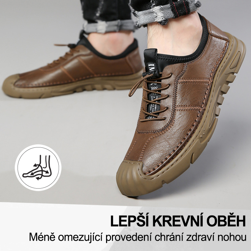 (🔥Dnes sleva 50 % – vezměte si to!) Prémiová stylová ortopedická obuv 👞 – Ergonomický design pro úlevu od bolesti