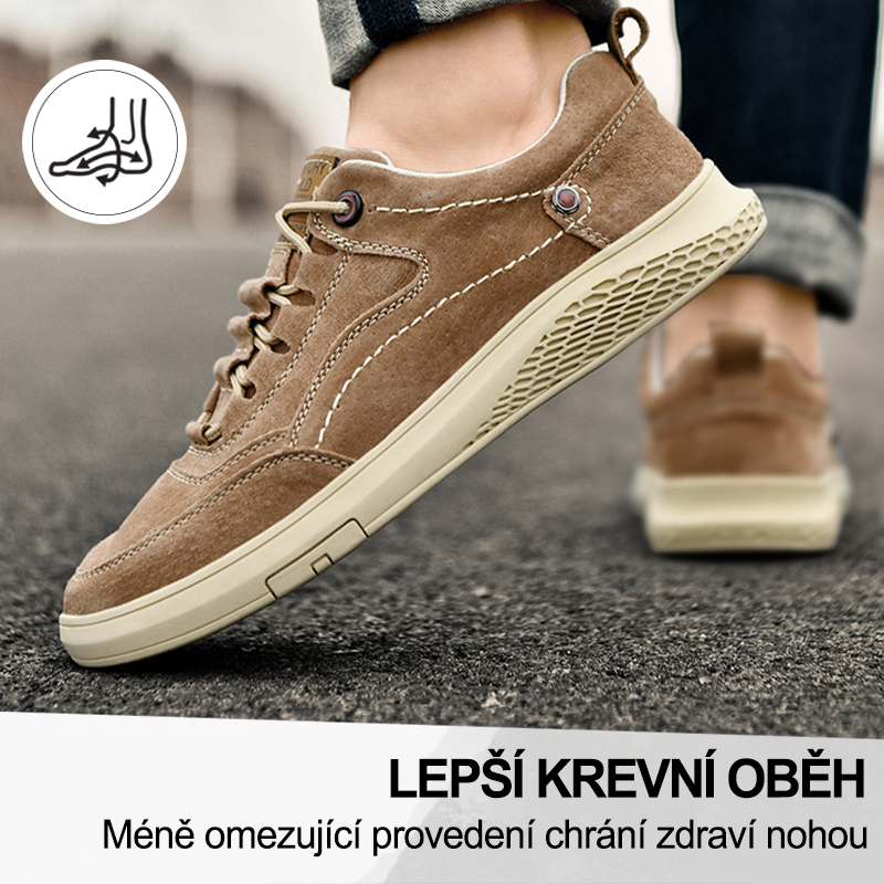 (🔥Dnes sleva 50 % – vezměte si to!) Prémiová stylová ortopedická obuv 👞 – Ergonomický design pro úlevu od bolesti