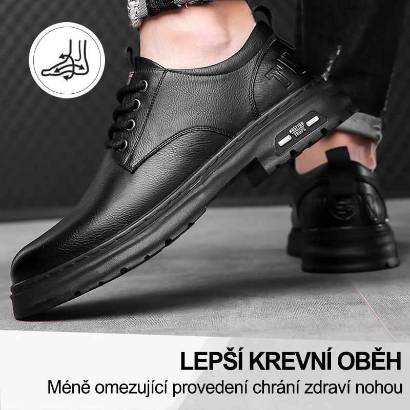(🔥Dnes sleva 50 % – vezměte si to!) Prémiová stylová ortopedická obuv 👞 – Ergonomický design pro úlevu od bolesti