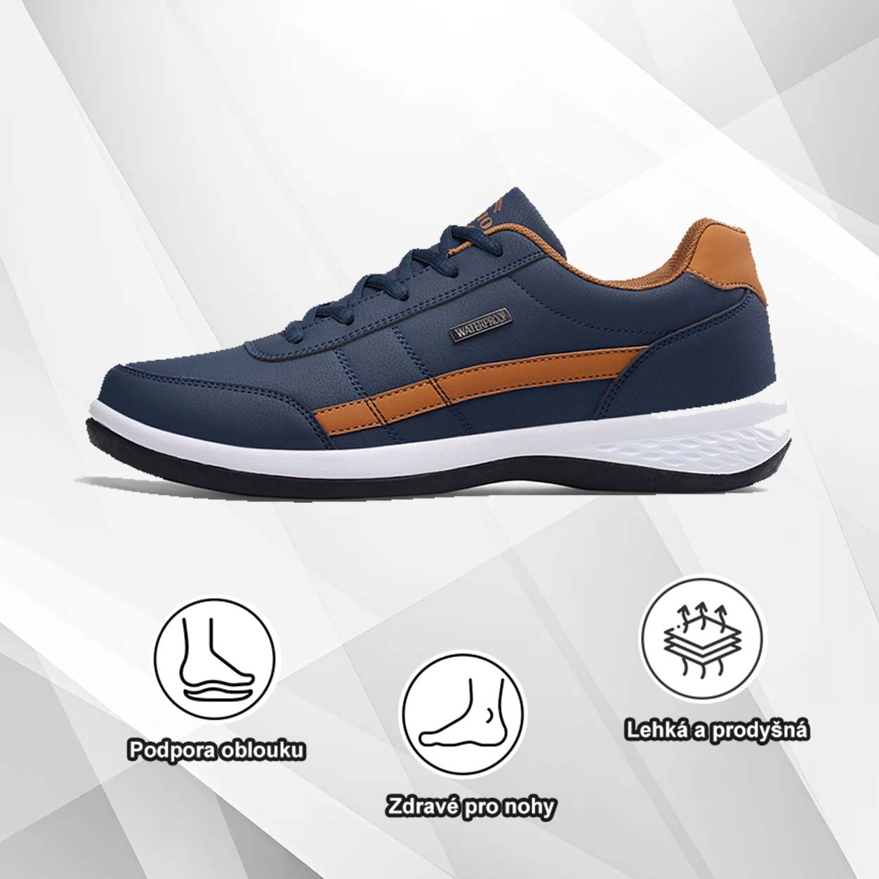 (🔥Dnes sleva 50 % – vezměte si to!) Prémiová stylová ortopedická obuv 👞 – Ergonomický design pro úlevu od bolesti