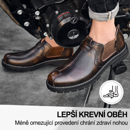 (🔥Dnes sleva 50 % – vezměte si to!) Prémiová stylová ortopedická obuv 👞 – Ergonomický design pro úlevu od bolesti