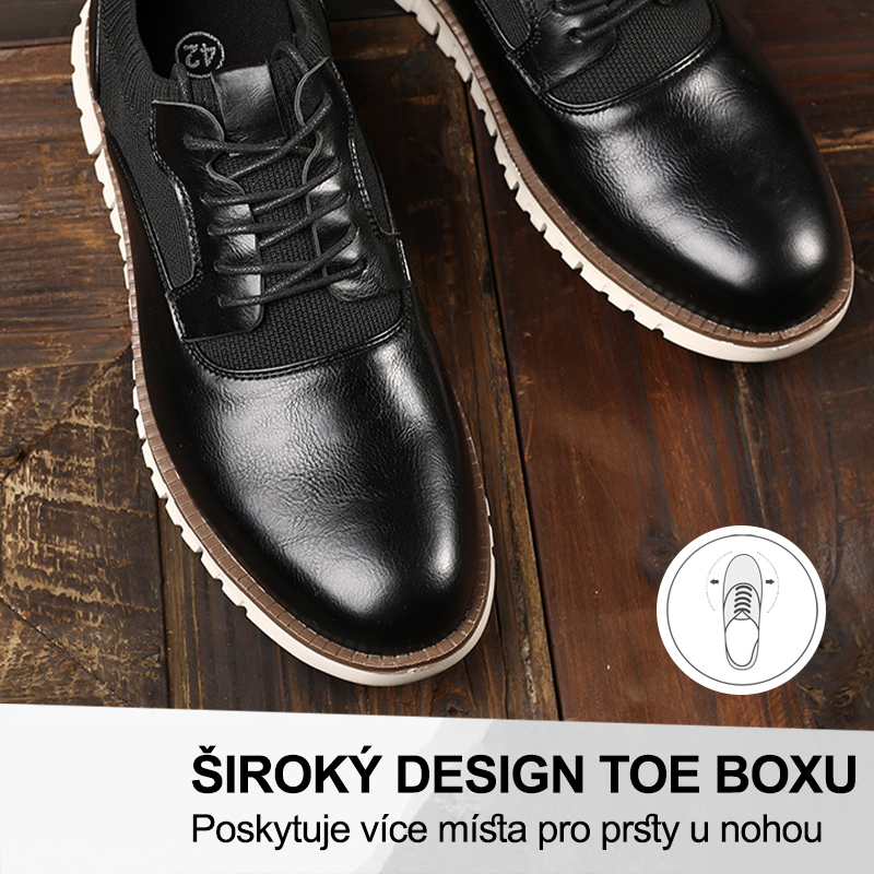 (🔥Dnes sleva 50 % – vezměte si to!) Prémiová stylová ortopedická obuv 👞 – Ergonomický design pro úlevu od bolesti