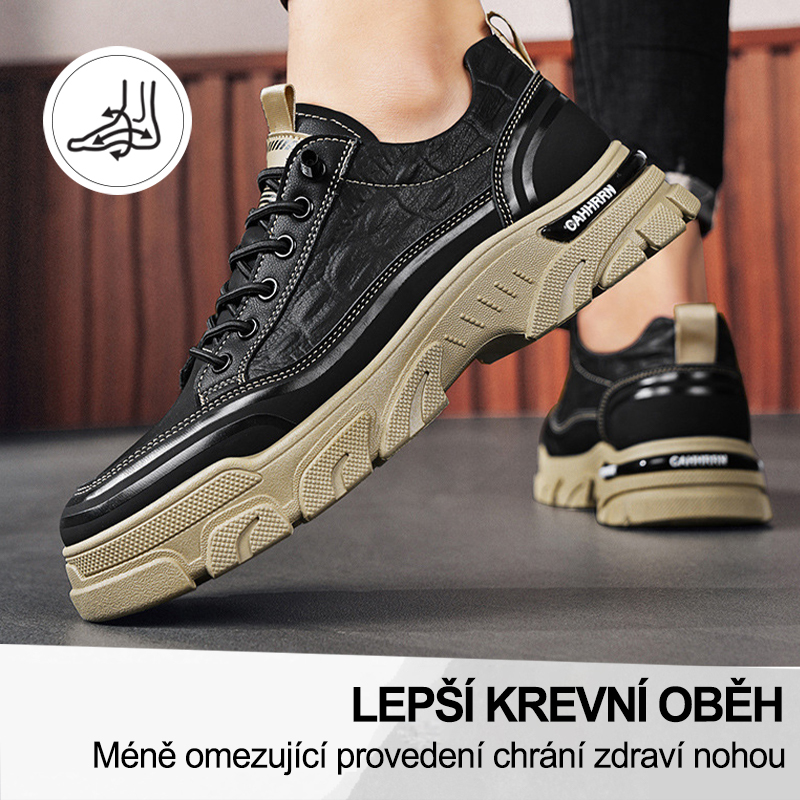 (🔥Dnes sleva 50 % – vezměte si to!) Prémiová stylová ortopedická obuv 👞 – Ergonomický design pro úlevu od bolesti