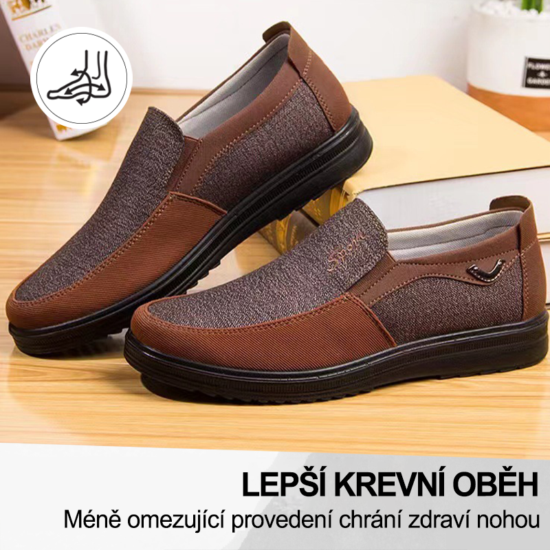 (🔥Dnes sleva 50 % – vezměte si to!) Prémiová stylová ortopedická obuv 👞 – Ergonomický design pro úlevu od bolesti