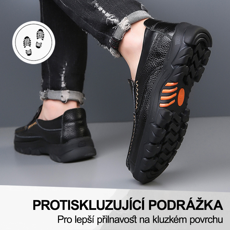 (🔥Dnes sleva 50 % – vezměte si to!) Prémiová stylová ortopedická obuv 👞 – Ergonomický design pro úlevu od bolesti