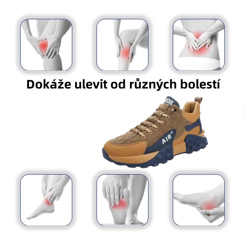 【🔥Dnes za poloviční cenu - nenechte si to ujít】 Ergonomicky navržená ortopedická obuv - design podpory klenby 👞Snadno se zbavte bolesti nohou