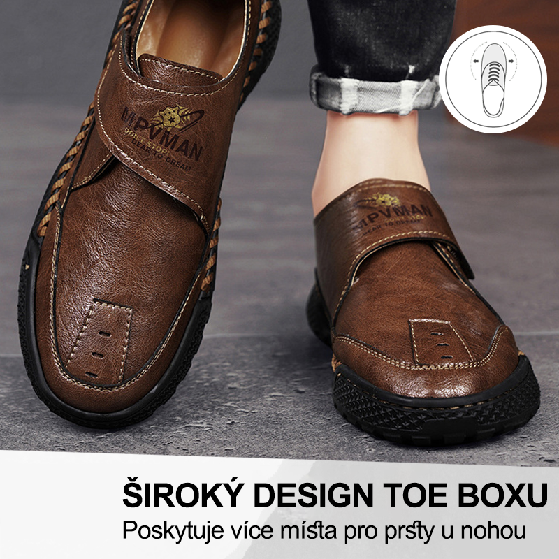 (🔥Dnes sleva 50 % – vezměte si to!) Prémiová stylová ortopedická obuv 👞 – Ergonomický design pro úlevu od bolesti