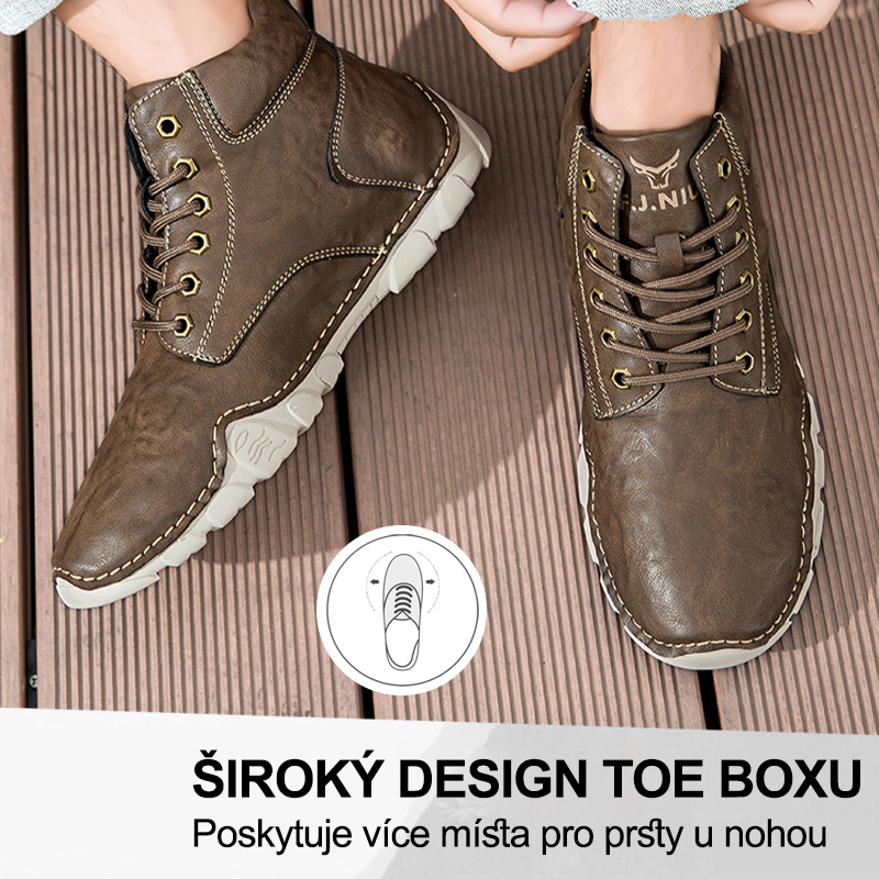 (🔥Dnes sleva 50 % – vezměte si to!) Prémiová stylová ortopedická obuv 👞 – Ergonomický design pro úlevu od bolesti