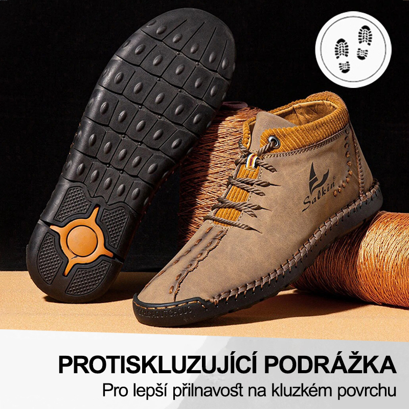 (🔥Dnes sleva 50 % – vezměte si to!) Prémiová stylová ortopedická obuv 👞 – Ergonomický design pro úlevu od bolesti