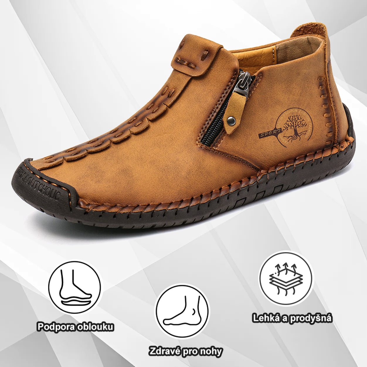 (🔥Dnes sleva 50 % – vezměte si to!) Prémiová stylová ortopedická obuv 👞 – Ergonomický design pro úlevu od bolesti