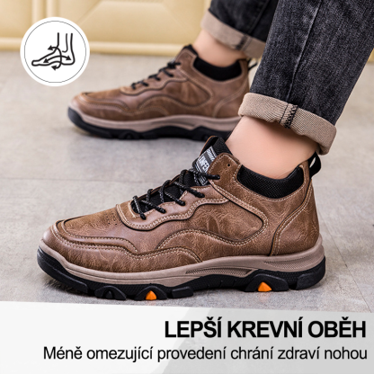 (🔥Dnes sleva 50 % – vezměte si to!) Prémiová stylová ortopedická obuv 👞 – Ergonomický design pro úlevu od bolesti