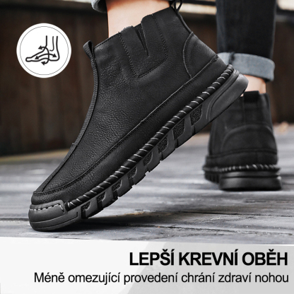 (🔥Dnes sleva 50 % – vezměte si to!) Prémiová stylová ortopedická obuv 👞 – Ergonomický design pro úlevu od bolesti