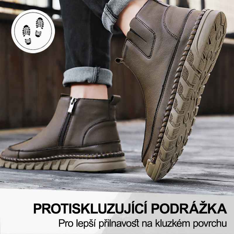 (🔥Dnes sleva 50 % – vezměte si to!) Prémiová stylová ortopedická obuv 👞 – Ergonomický design pro úlevu od bolesti