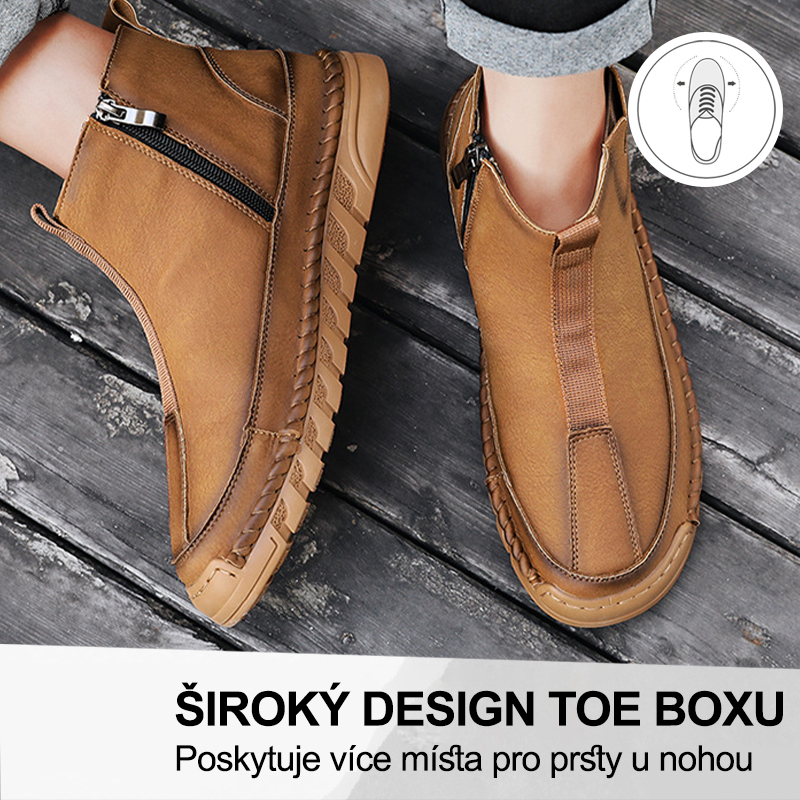 (🔥Dnes sleva 50 % – vezměte si to!) Prémiová stylová ortopedická obuv 👞 – Ergonomický design pro úlevu od bolesti