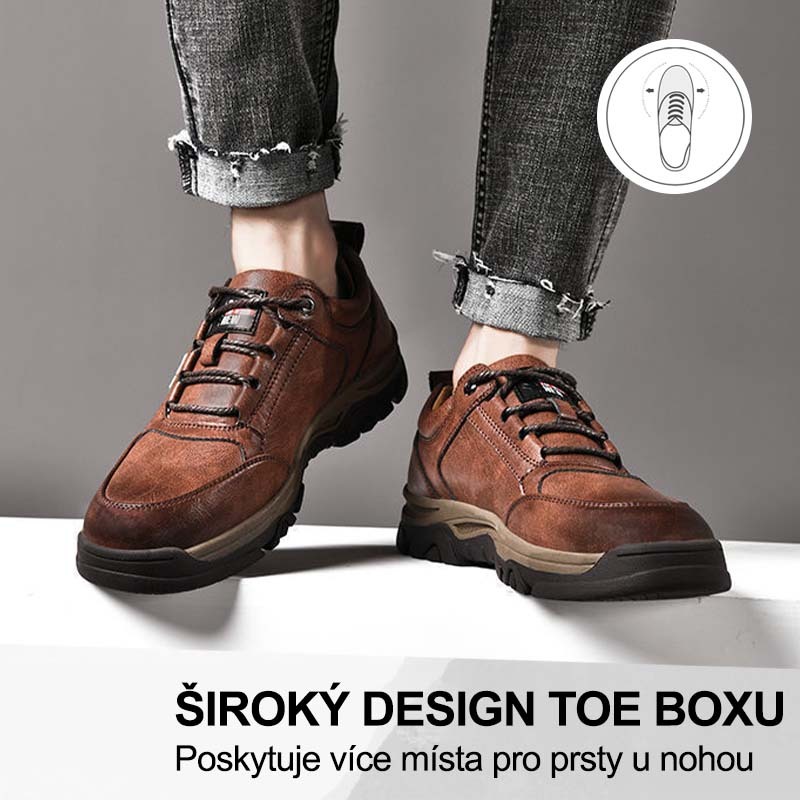 (🔥Dnes sleva 50 % – vezměte si to!) Prémiová stylová ortopedická obuv 👞 – Ergonomický design pro úlevu od bolesti