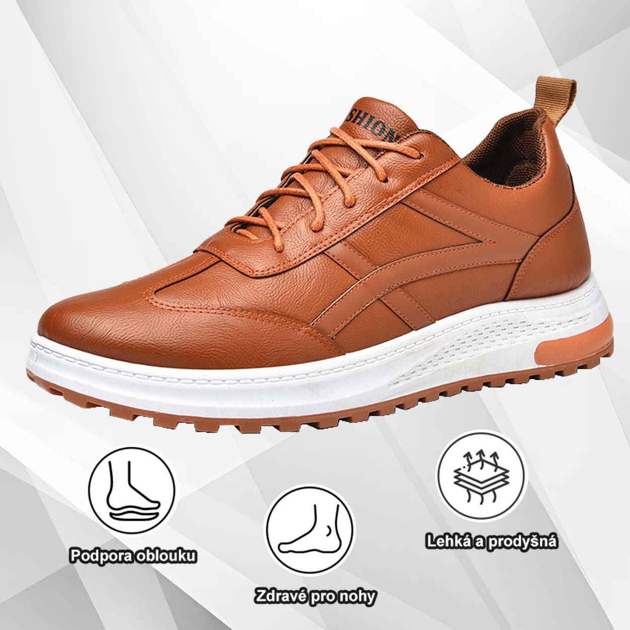 (🔥Dnes sleva 50 % – vezměte si to!) Prémiová stylová ortopedická obuv 👞 – Ergonomický design pro úlevu od bolesti