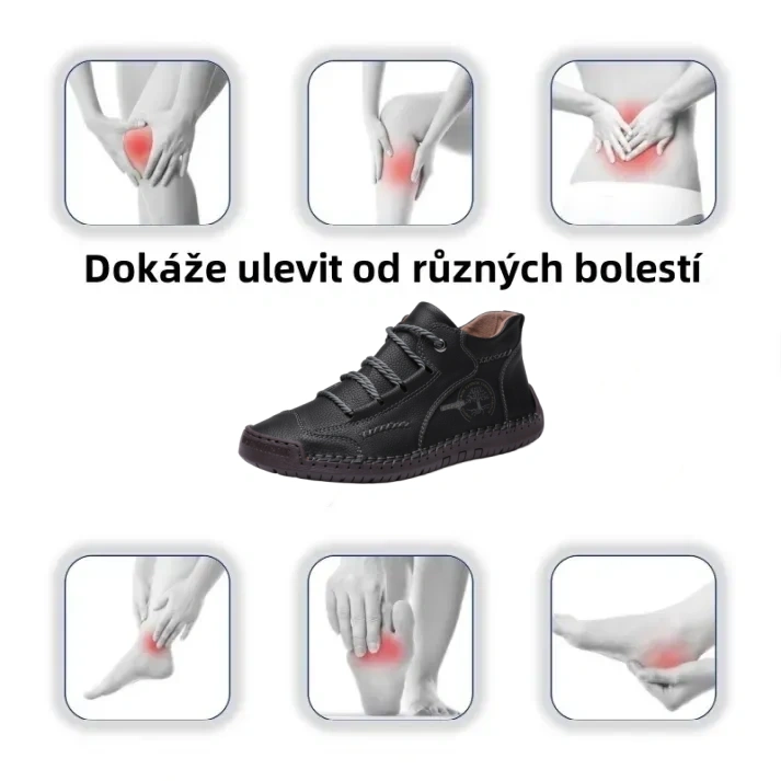 [🎁Dnes 50% sleva - Nenechte si to ujít] Ergonomicky navržené ortopedické boty - australská prémiová kůže + ručně šité 👞