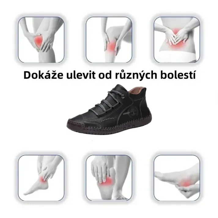 [🎁Dnes 50% sleva - Nenechte si to ujít] Ergonomicky navržené ortopedické boty - australská prémiová kůže + ručně šité 👞