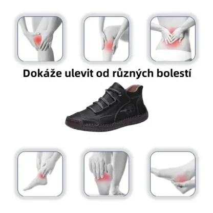 [🎁Dnes 50% sleva - Nenechte si to ujít] Ergonomicky navržené ortopedické boty - australská prémiová kůže + ručně šité 👞