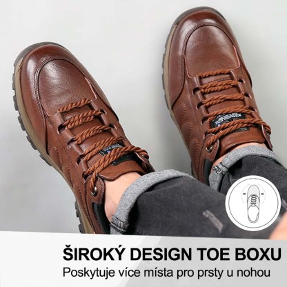 (🔥Dnes sleva 50 % – vezměte si to!) Prémiová stylová ortopedická obuv 👞 – Ergonomický design pro úlevu od bolesti