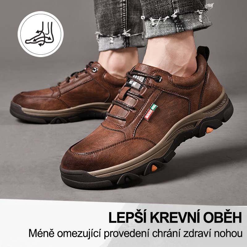 (🔥Dnes sleva 50 % – vezměte si to!) Prémiová stylová ortopedická obuv 👞 – Ergonomický design pro úlevu od bolesti