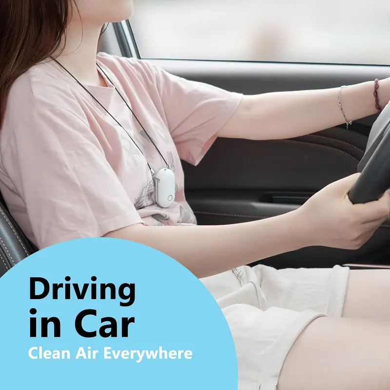 Φορητός καθαριστής αέρα σε κολιέ – μικρός, μαζί σας παντού για καθαρό αέρα
