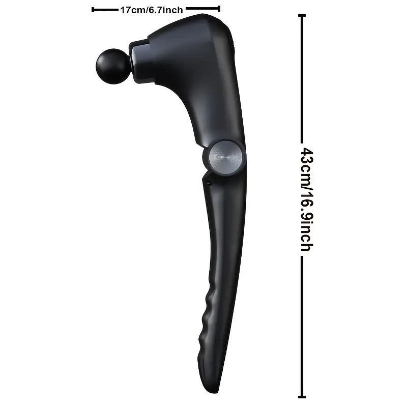 Πτυσσόμενο πιστόλι μασάζ με επαναφορτιζόμενη θύρα USB.