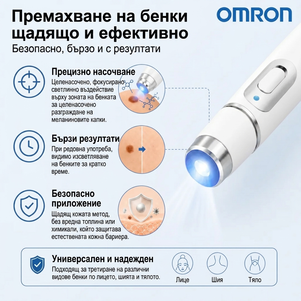 ✨Omron™ 2026 nowej generacji wielofunkcyjny pisak do pielęgnacji skóry – profesjonalne rozwiązanie do usuwania znamion i niedoskonałości. Nieinwazyjna technologia bez bólu i bez blizn dla zdrowszej, promiennej skóry. Wyprodukowano w USA.✨