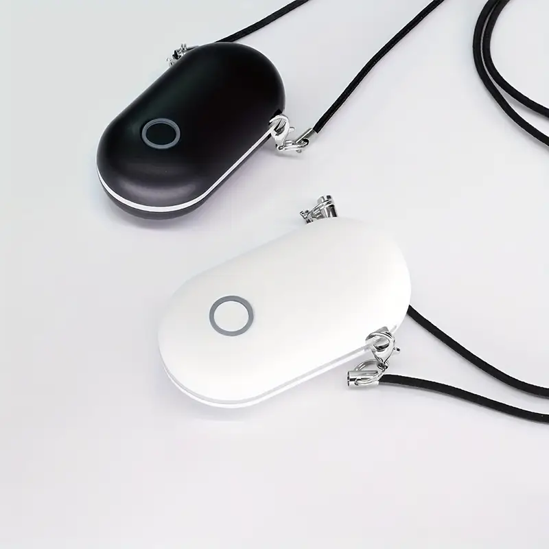 portable necklace rechargeable wearable negative in pink white usb powered silent operation for outdoor car ideal gift for men women mothers fathers friends for car details 12
