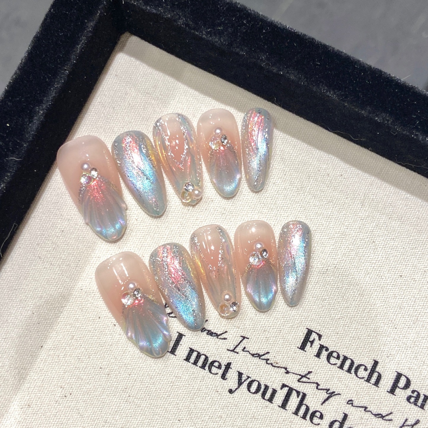 [Copy]Handcrafted Enchanted Ten Pieces of Press-On Nails YH2055