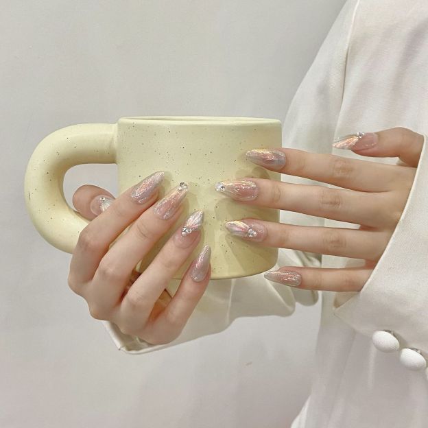 [Copy]Handcrafted Enchanted Ten Pieces of Press-On Nails YH2055