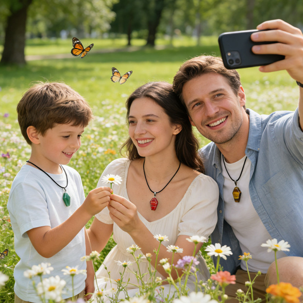 Natural Coffin-Shaped Crystal Pendant Necklace, Faceted Gemstone Coffin Charm, Gothic Style Stone Jewelry for Daily Wear or Seasonal Styling