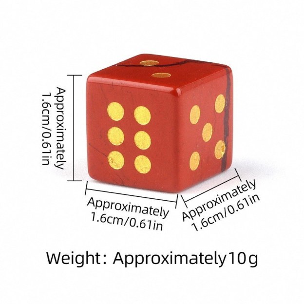 Semi-Precious Crystal Dice, Engraved Gemstone Dice Available as Single Pieces or Display Sets