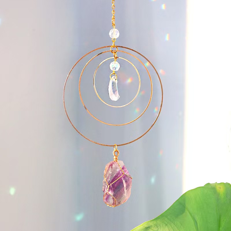 Crystal Prism Suncatcher Orb Rainbow Light Maker Hanging Window Decor