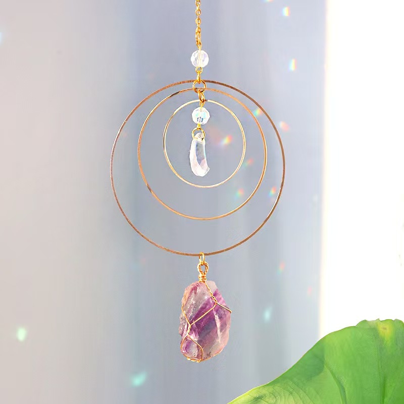 Crystal Prism Suncatcher Orb Rainbow Light Maker Hanging Window Decor