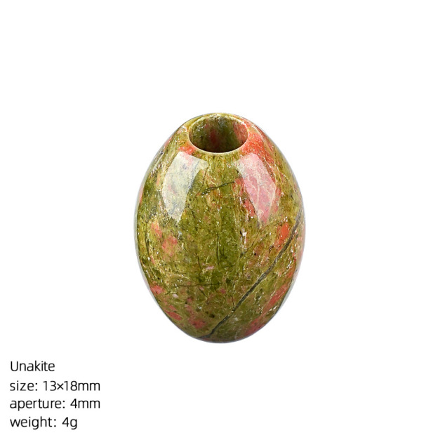 Natural Stone Barrel Bead Large Hole Spacer Beads DIY Bracelet Necklace Craft Loose Beads Handmade Accessory Supply