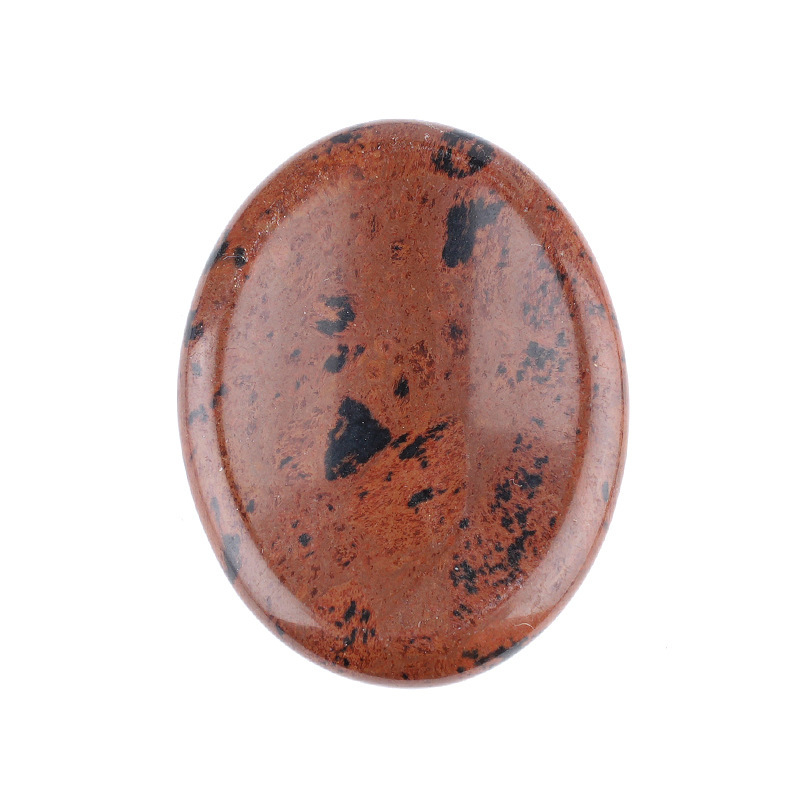 Natural Crystal Thumb Stone Oval Palm Worry Stone Gua Sha Massage Gemstone 35x45mm26022106