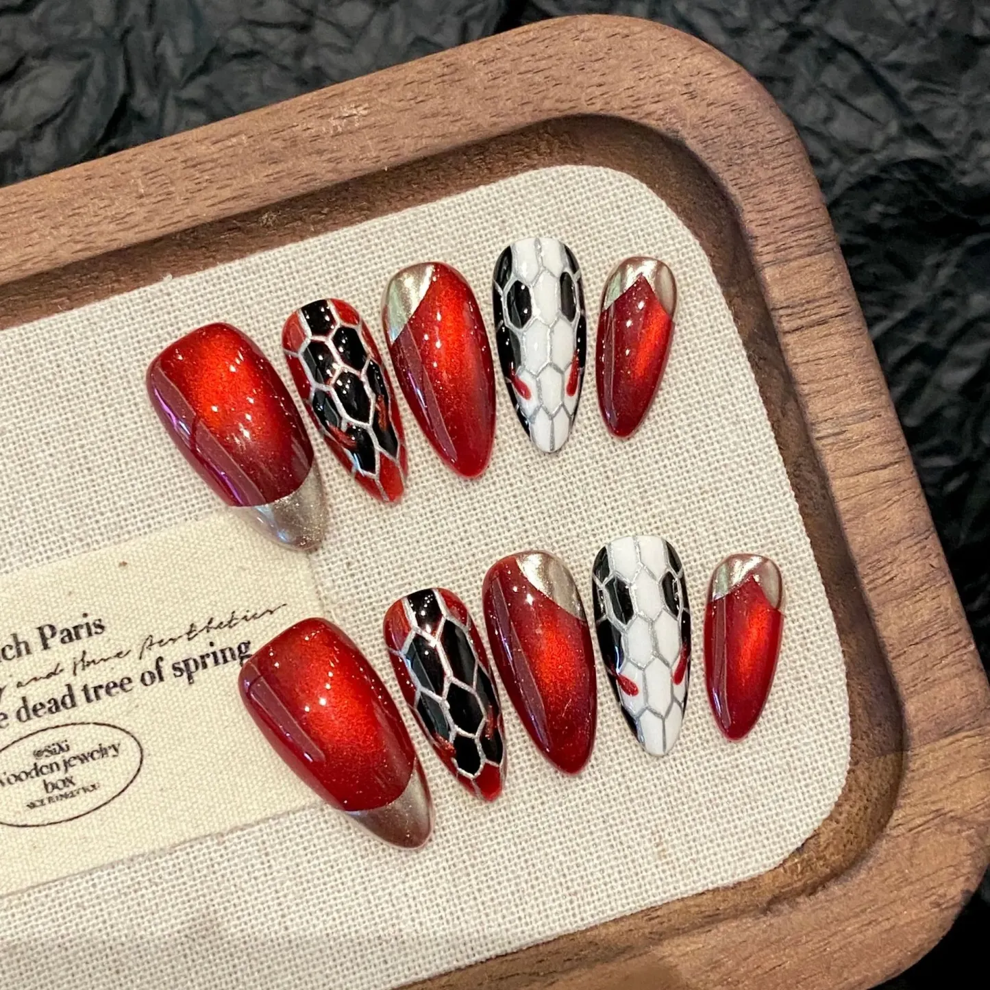 Handcrafted Enchanted Ten Pieces of Press-On Nails YH2412