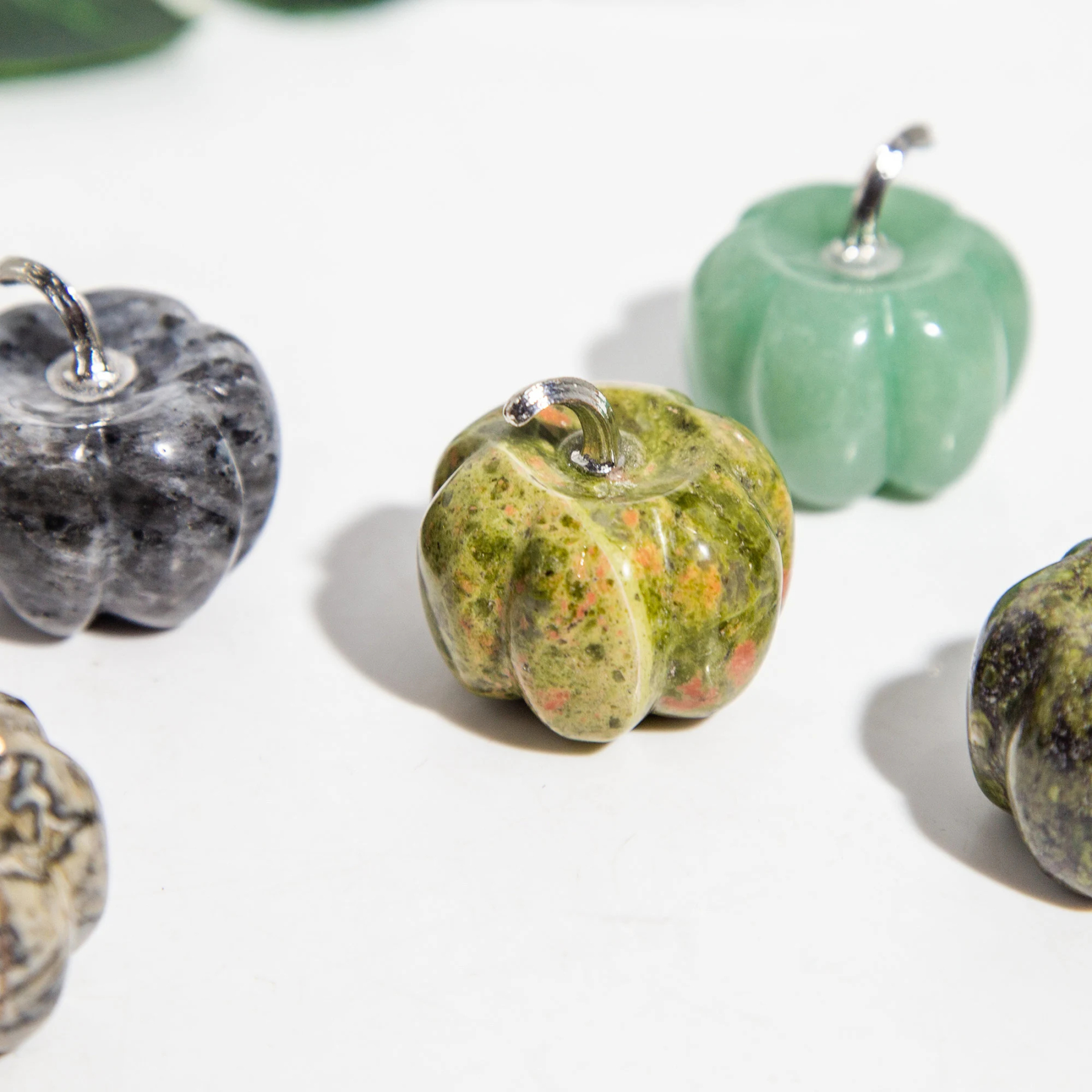 Natural Crystal Pumpkin 30mm Gemstone Carved Table Decoration