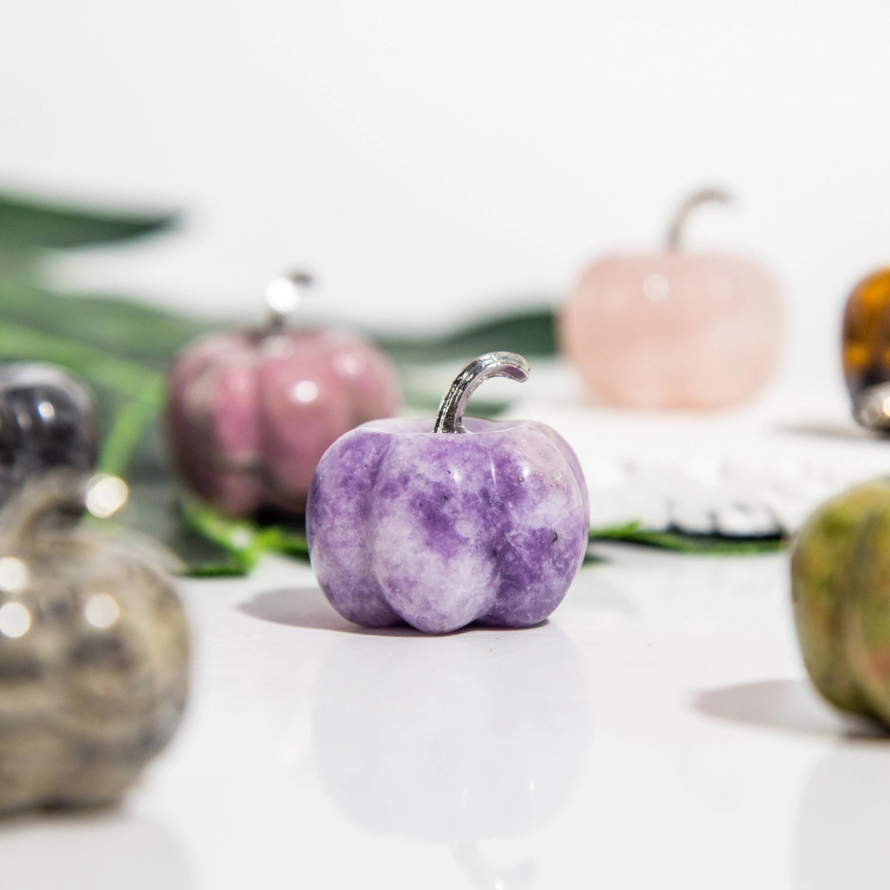 Natural Crystal Pumpkin 30mm Gemstone Carved Table Decoration