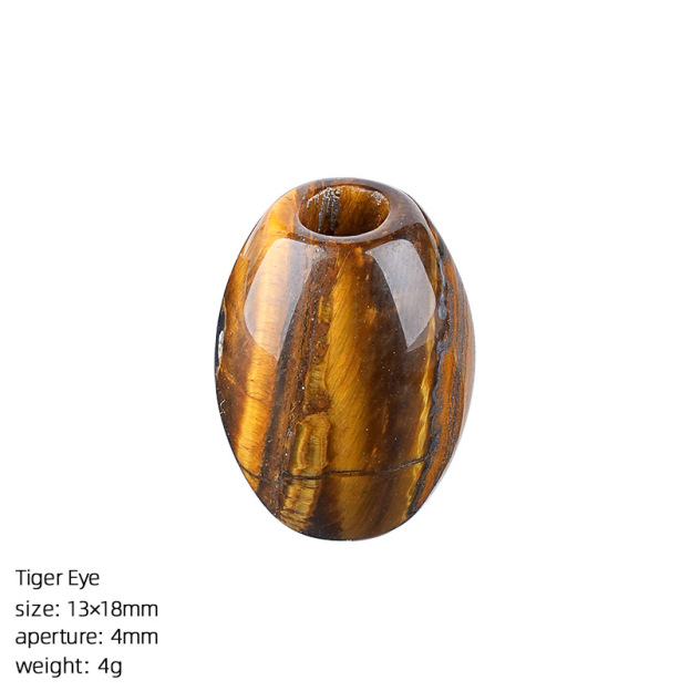 Natural Stone Barrel Bead Large Hole Spacer Beads DIY Bracelet Necklace Craft Loose Beads Handmade Accessory Supply